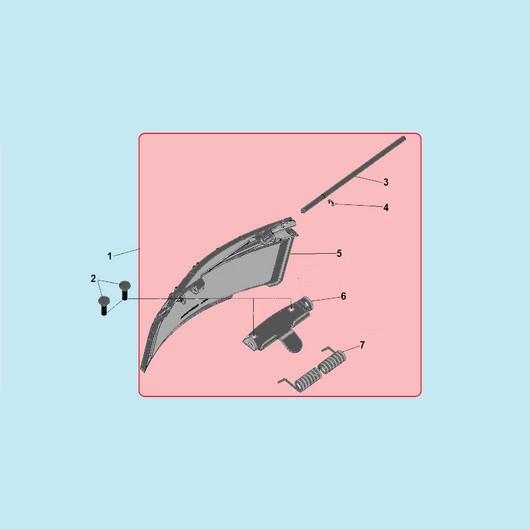 Крышка отсека выброса травы Champion LM5347EBS